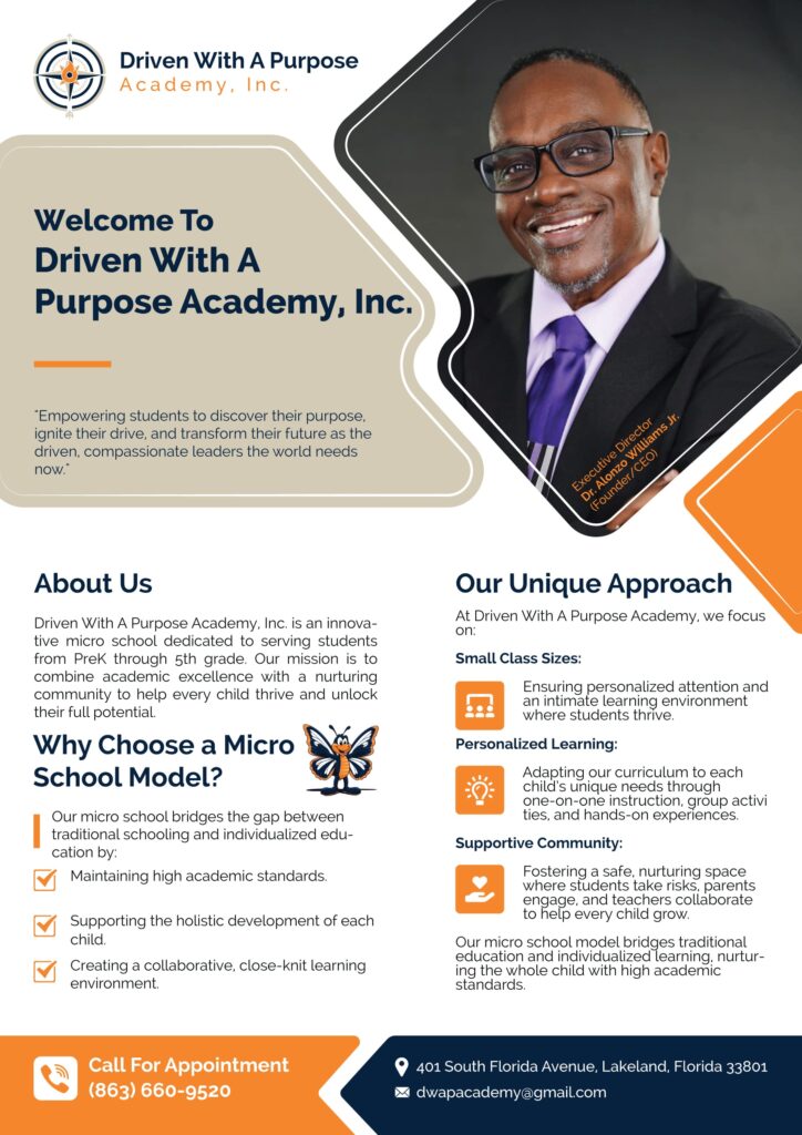 Welcome to Driven with a Purpose, Academy, Inc.